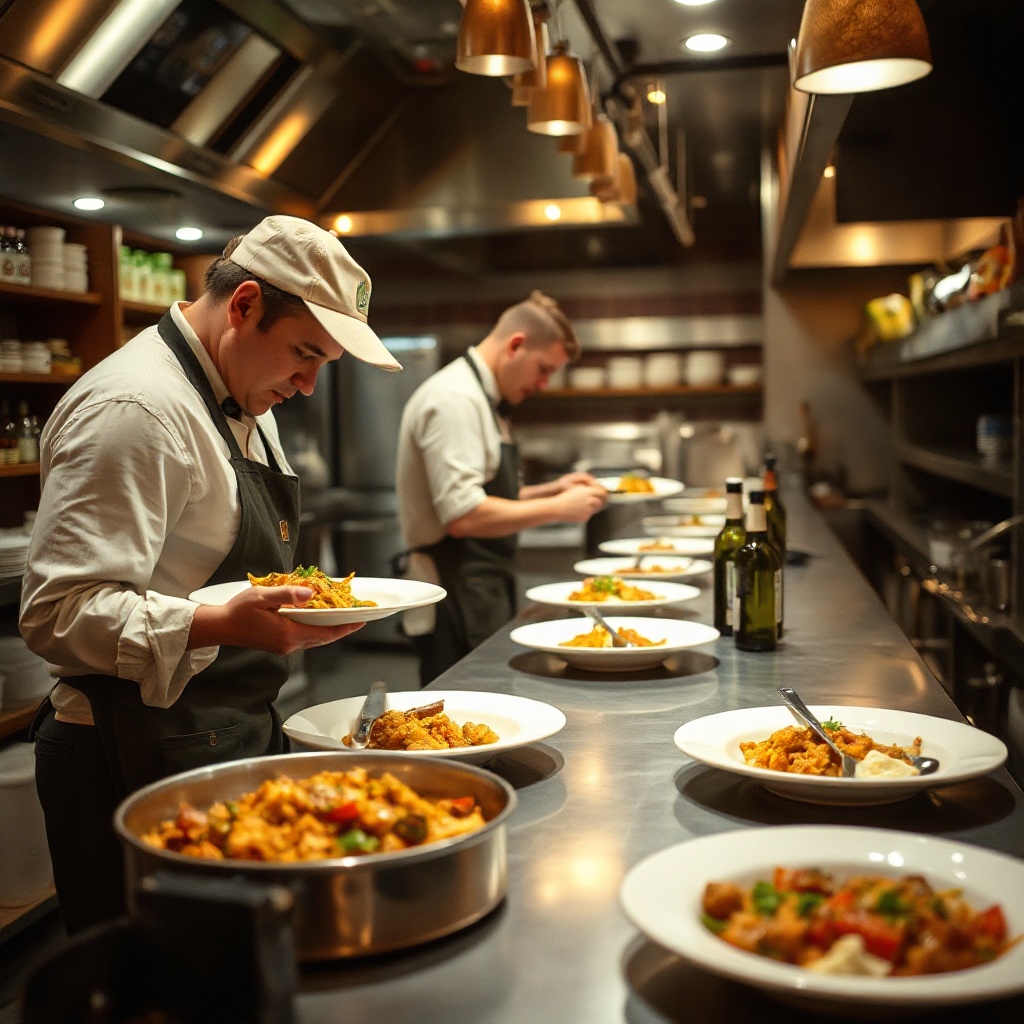 A working pub kitchen