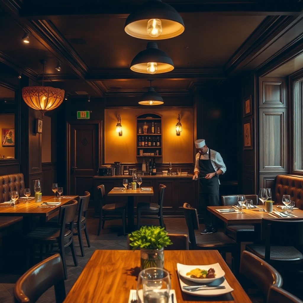 Warm interior of a characterful British pub